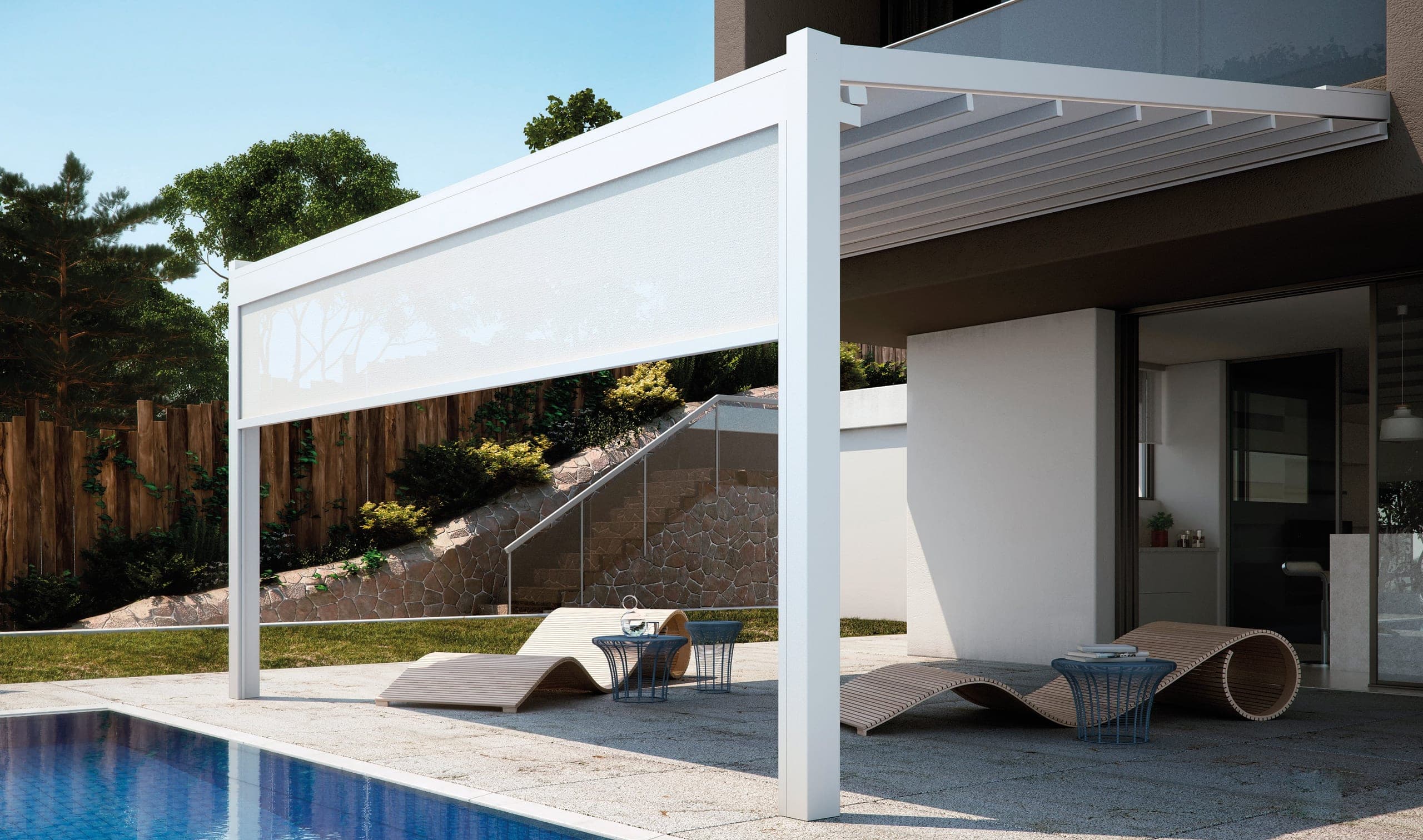 Pergola à toile